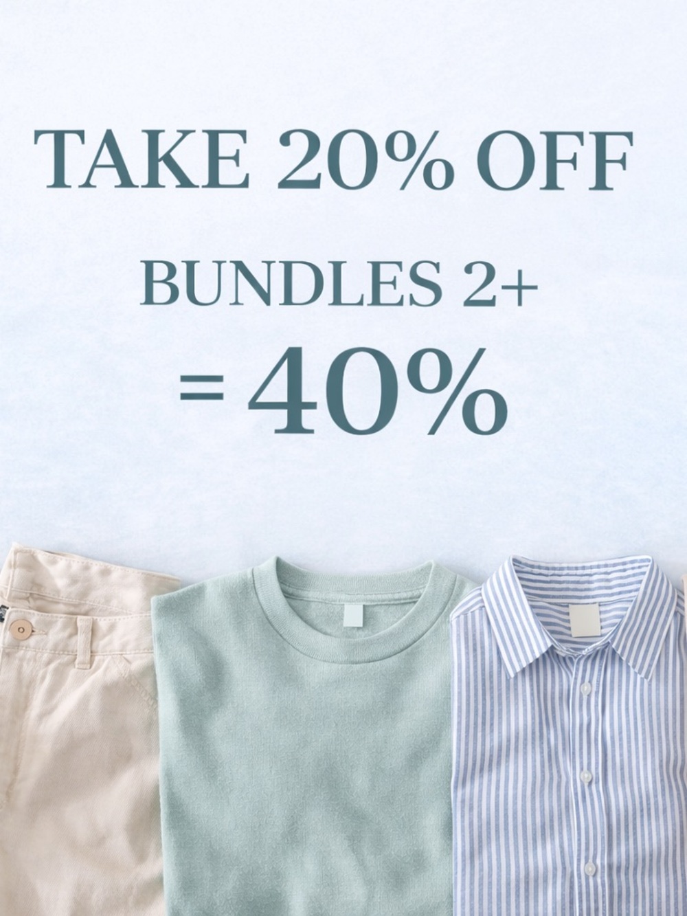 20% Off Clothing, Etc. Like ❤️ for Offer! 40% Off Bundles!